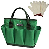 Bolsa de almacenamiento de herramientas de jardinería - Organizador de herramientas de jardinería con 8 bolsillos Oxford…